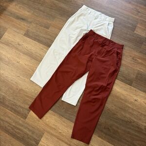 Fabletics The Only Pant Men's 30x32‎ 2 Pc Lot Golf Casual Athletic